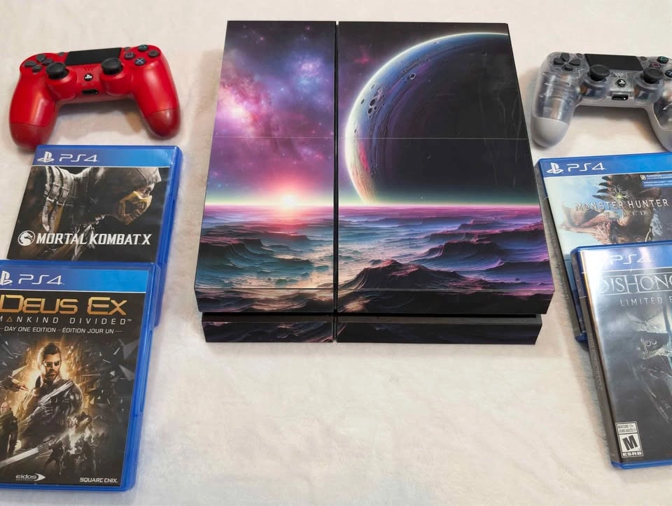 Ps4 + 2 Controllers + 4 Games - photo 2