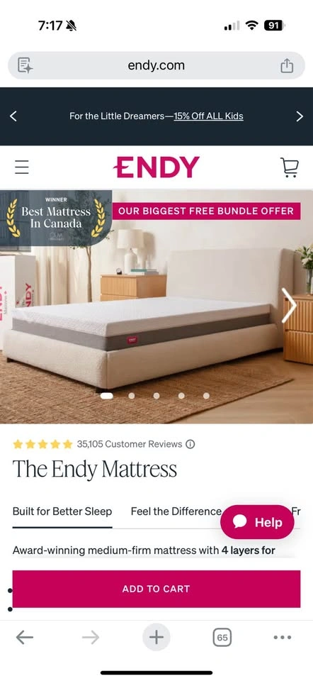 Endy Twin XL MATTRESS - photo 2
