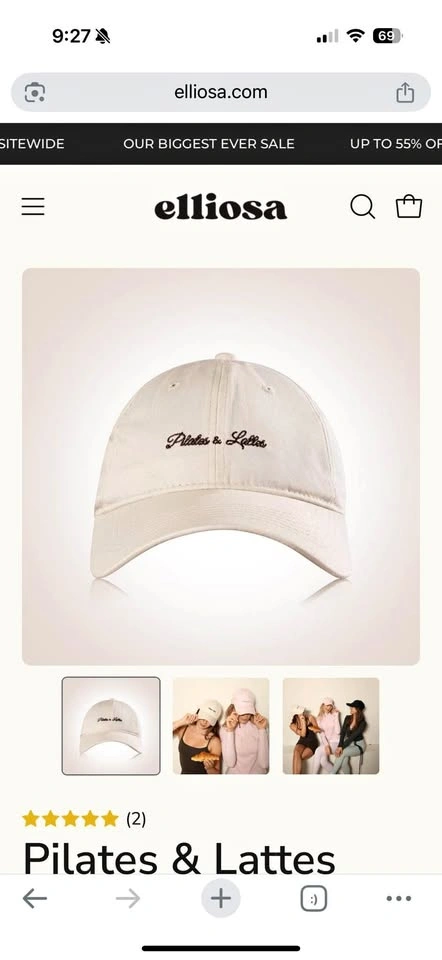 Pilates and lattes cap