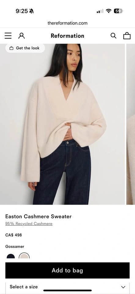 Reformation sweater NEW - photo 4