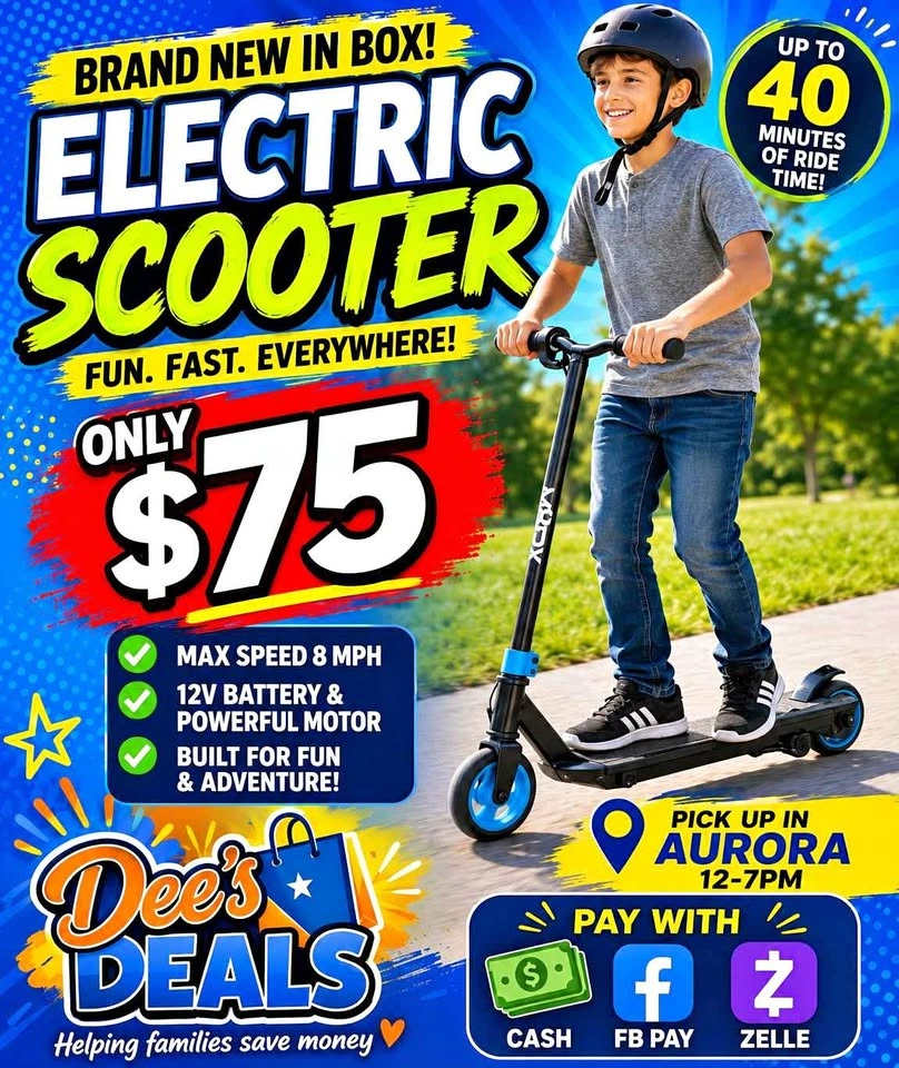 Electric Scooter BRAND NEW IN BOX ONLY $75