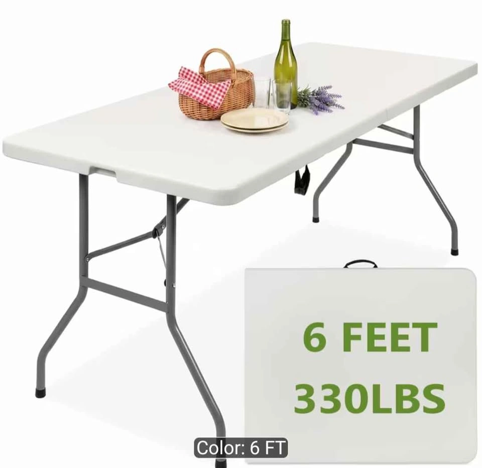 6 Foot Folding Tables BRAND NEW IN BOX ONLY $44 - photo 2