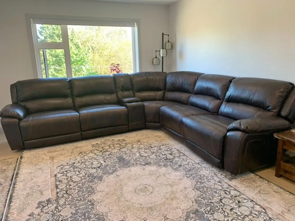 Santorini 6-Piece Power Reclining Sectional - Walnut thumbnail