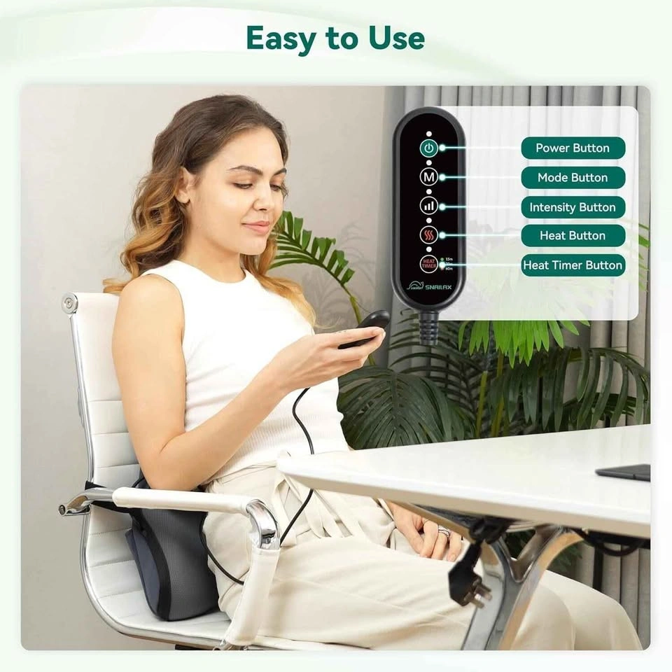 Snailax Shiatsu Back Massager with Heat – Open Box - photo 4