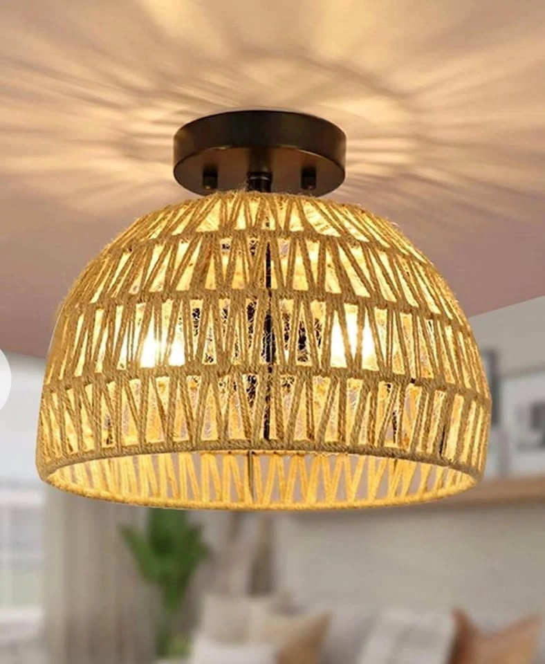 BN-Rattan ceiling light