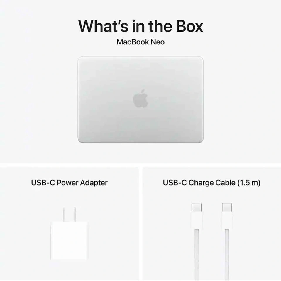 Apple MacBook Neo 13" A18 Pro / 8GB / 256GB / Silver — Open box - photo 3