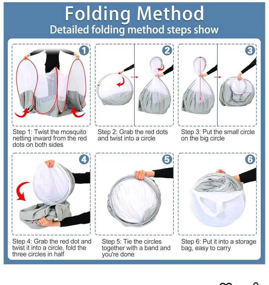 Mosquito Net for Bed - Pop Up Bed Tent - photo 5