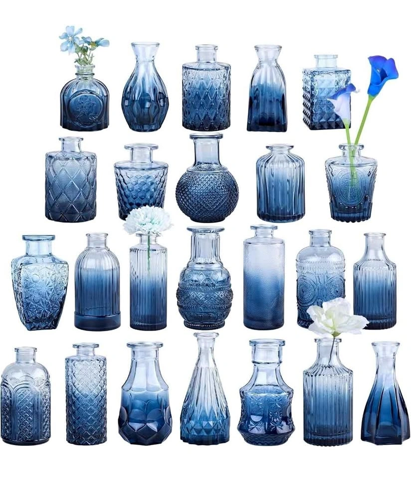 TBWIND 24 Small Glass Bud Vases