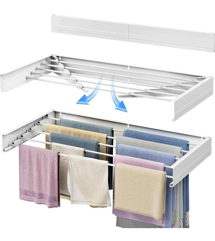 APEXCHASER Wall Mounted Clothes Drying Rack
