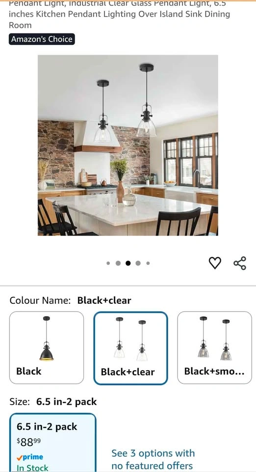 LWWHQ Industrial Farmhouse Black Pendant Light - 1 Available - photo 2