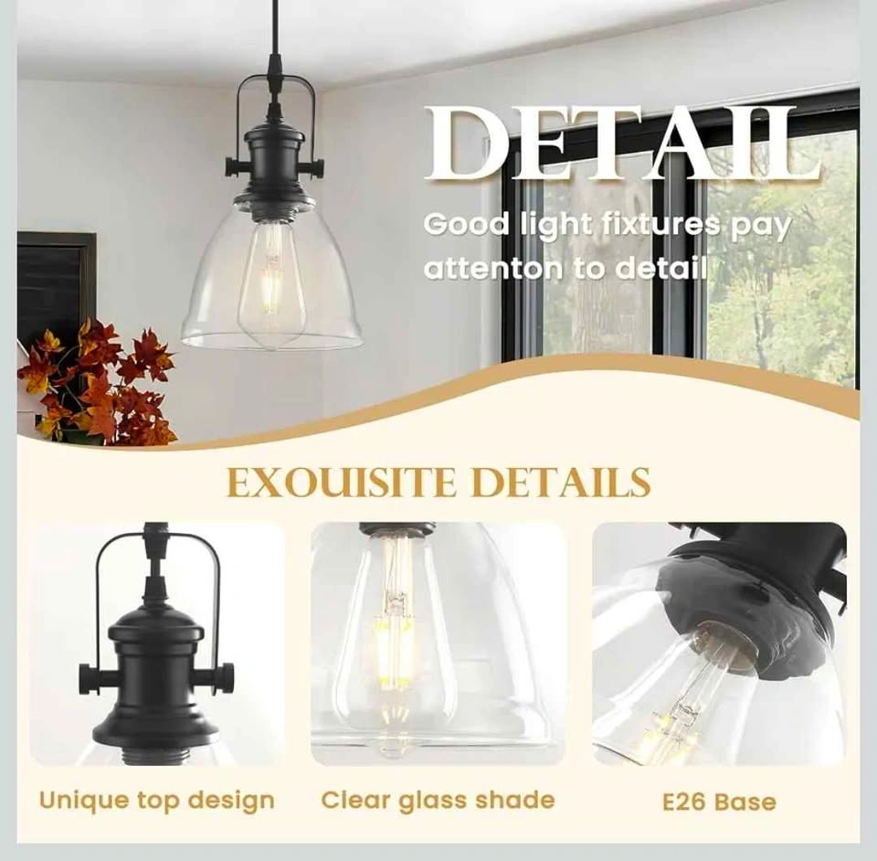 LWWHQ Industrial Farmhouse Black Pendant Light - 1 Available - photo 5