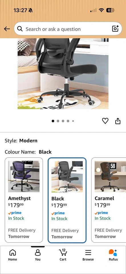 Ergonomic Mesh Office Chair with Flip-up Armrests - photo 2