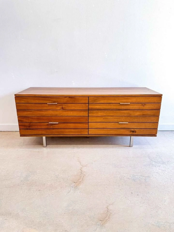CB2 Linear 4-Drawer Low Dresser
