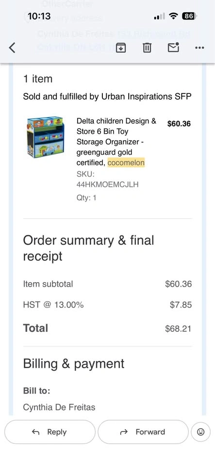 Cocomelon toy bin - photo 2