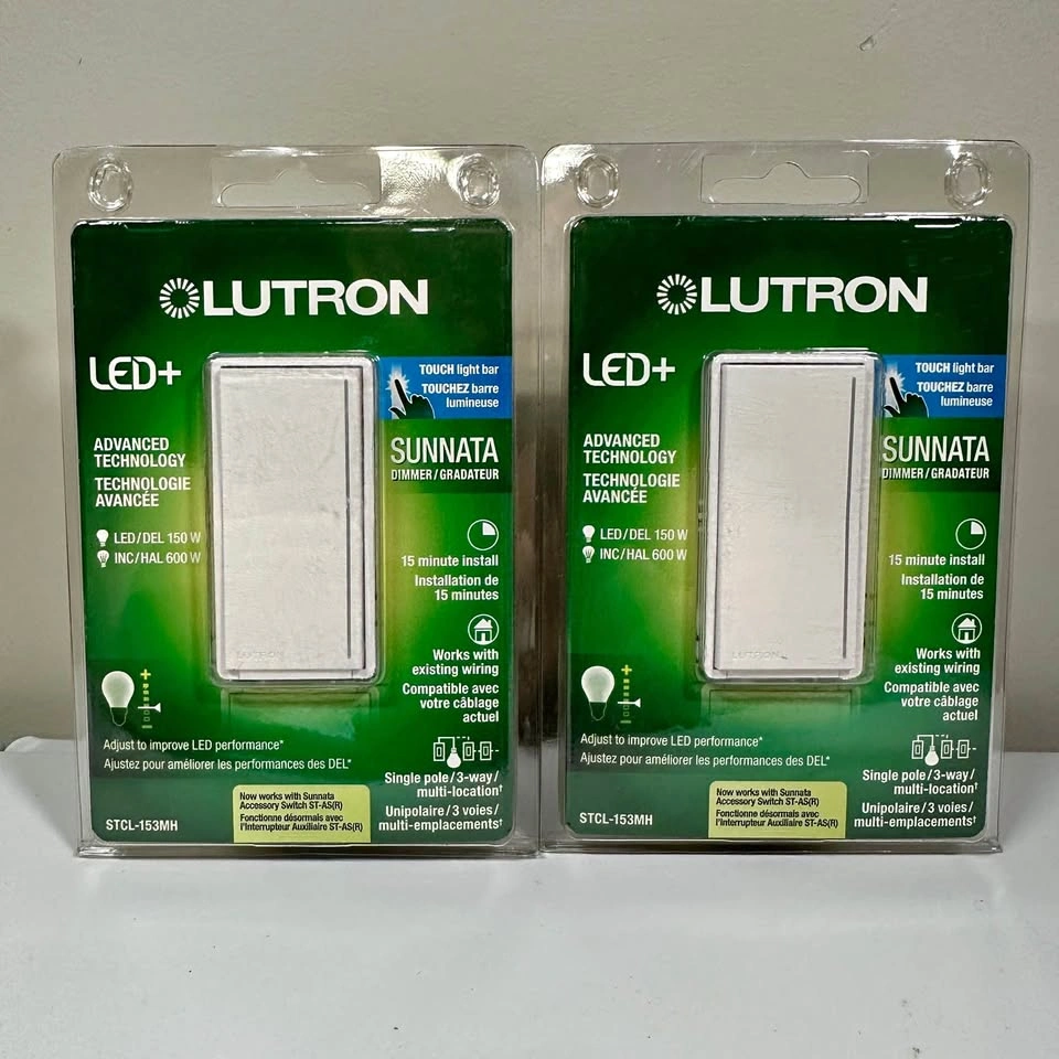 Lutron Sunnata Dimmer STCL-153MH Lot of 2 – Brand New Sealed