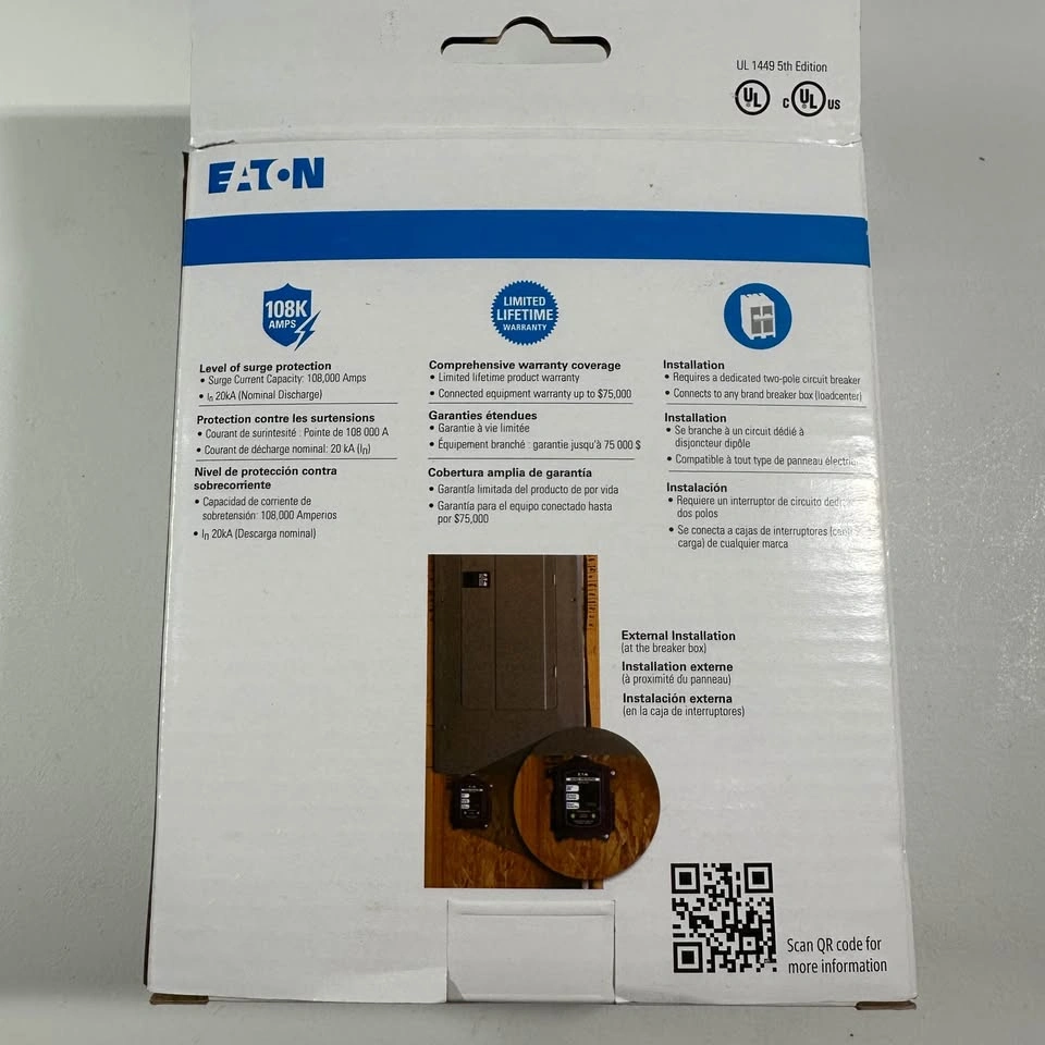 Eaton CHSPT2ULTRA Whole Home Surge Protector – Brand New - photo 2
