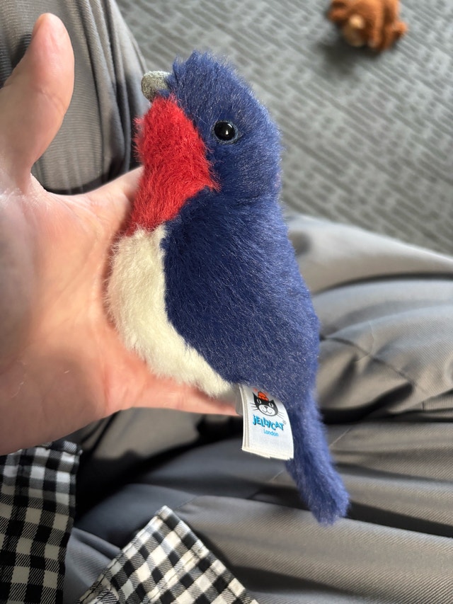Jellycat Blue Swallow Red Throat - Bird Plush BIR6S