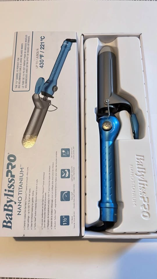 New - BaBylissPRO Nano Titanium 1 1/2" Spring Curling Iron - photo 3