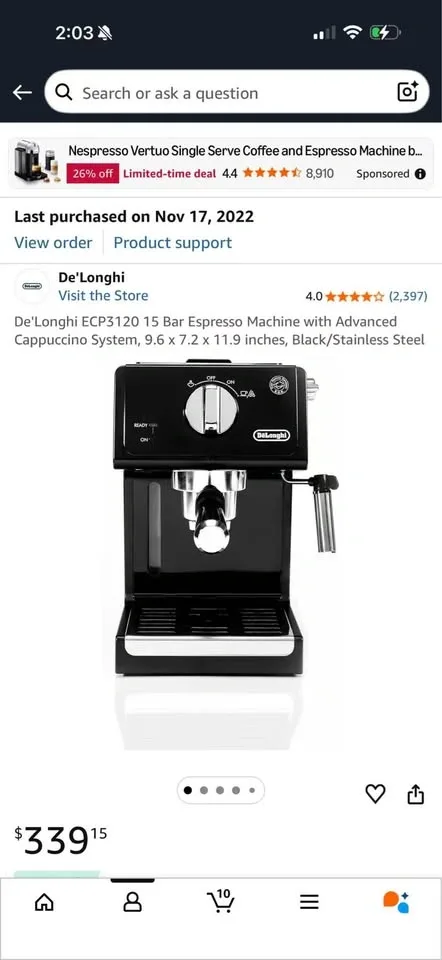 De'Longhi ECP3120 Espresso Machine - photo 2
