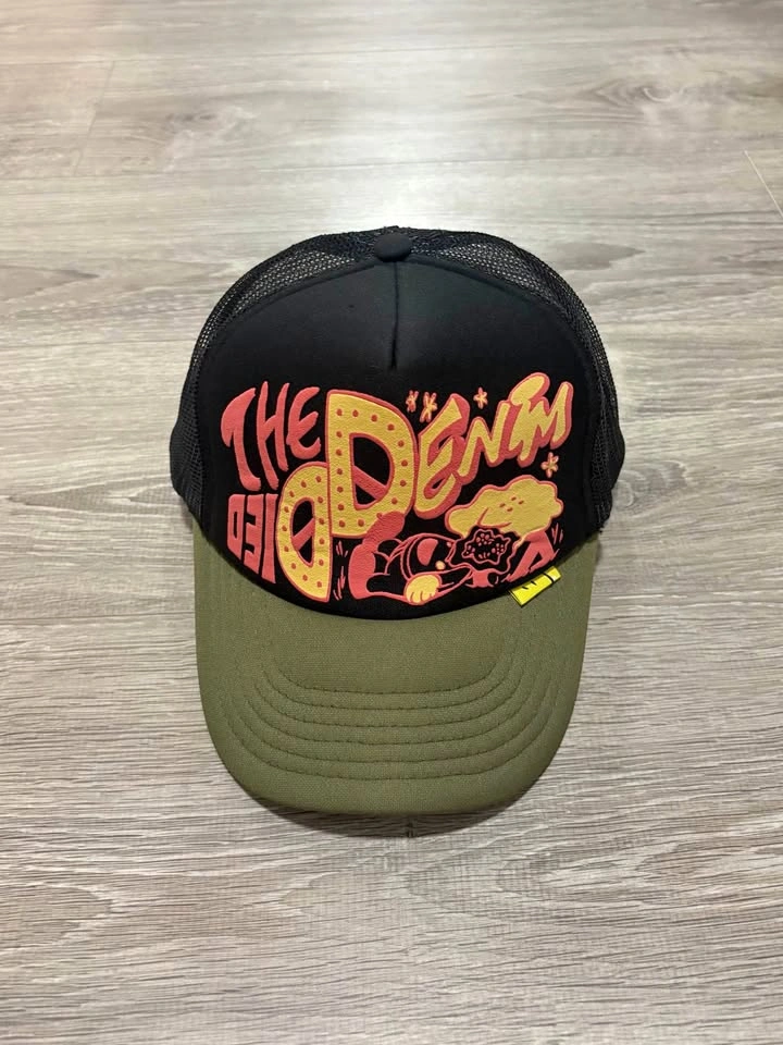 RARE Kapital Trucker Hat Olive Green