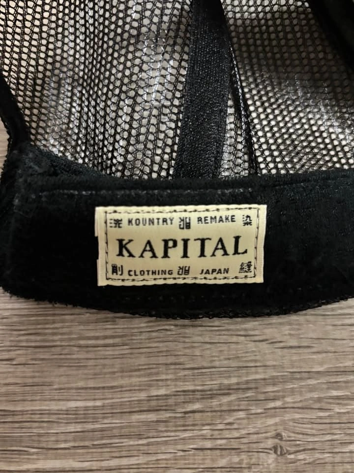 RARE Kapital Trucker Hat Olive Green - photo 3