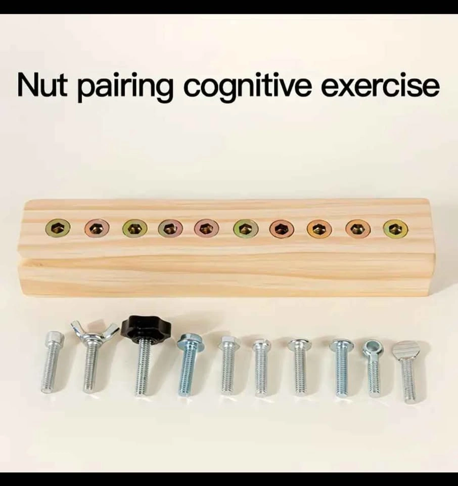 Montessori Wooden Screw Driver Board Toy - photo 4