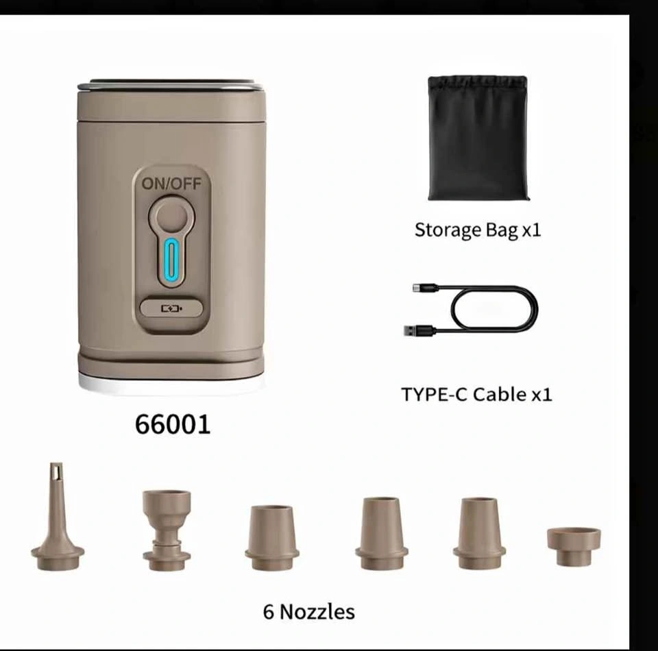 Portable Electric Air Pump 66001 with Camping Light
