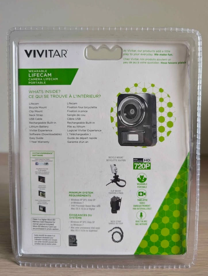 Vivitar Wearable LifeCam DVR906 - photo 2