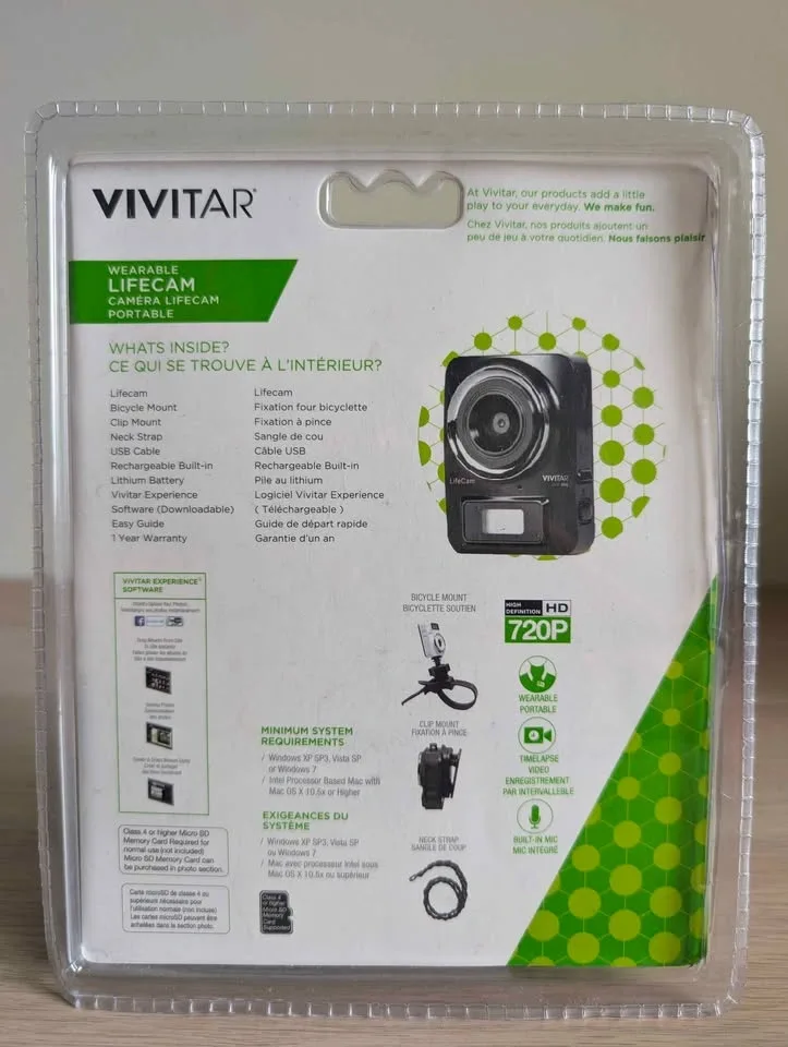 Vivitar Wearable LifeCam DVR906 - photo 2