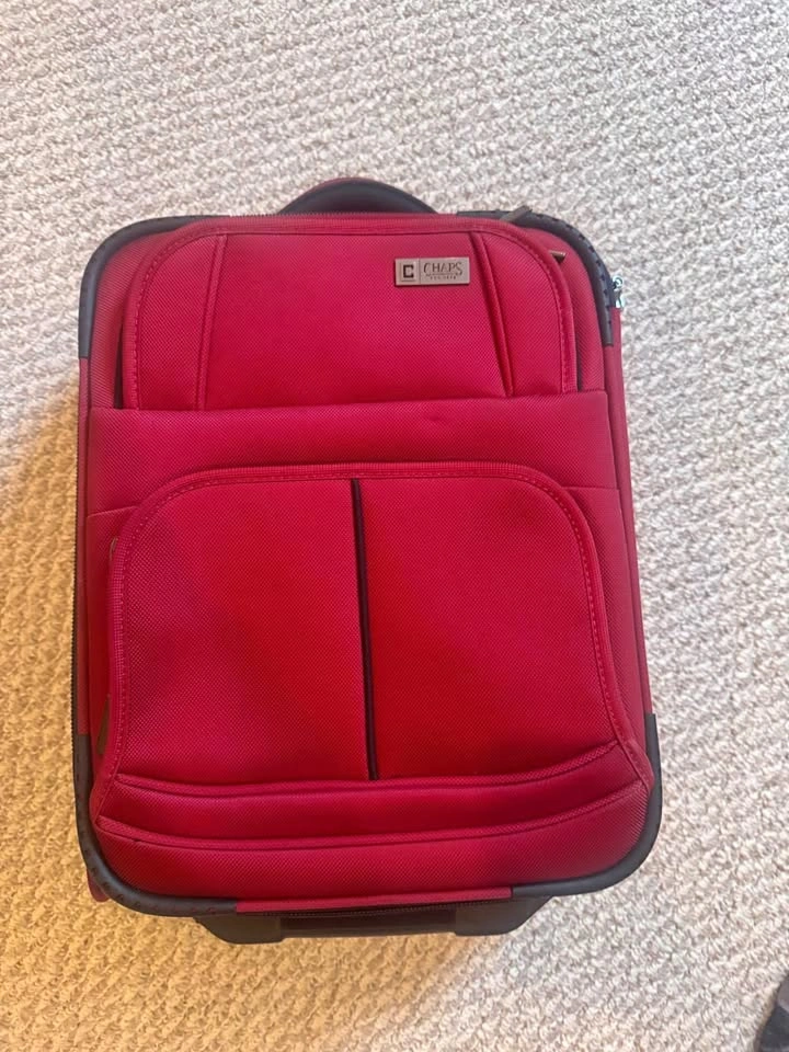 Chaps CarryOn Red Suitcase