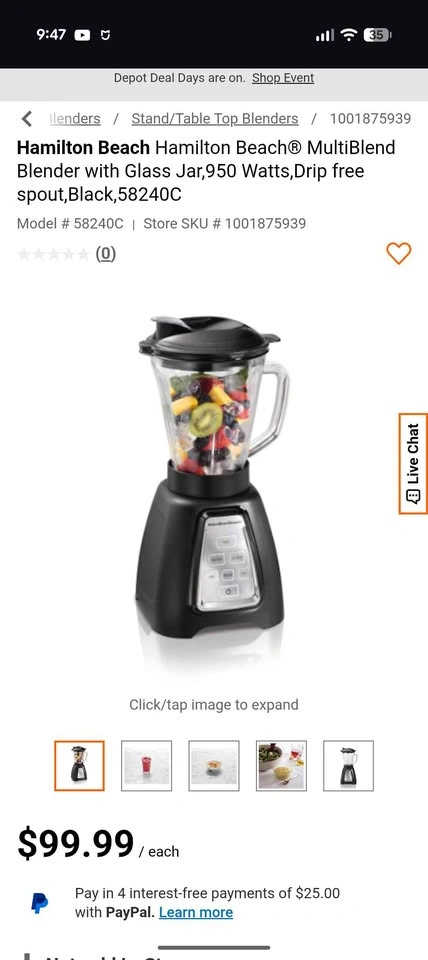 Hamilton Beach MultiBlend Blender 58240C - photo 4