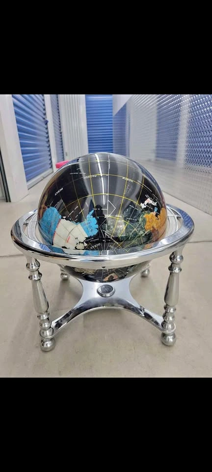 Globe with Silver Stand
