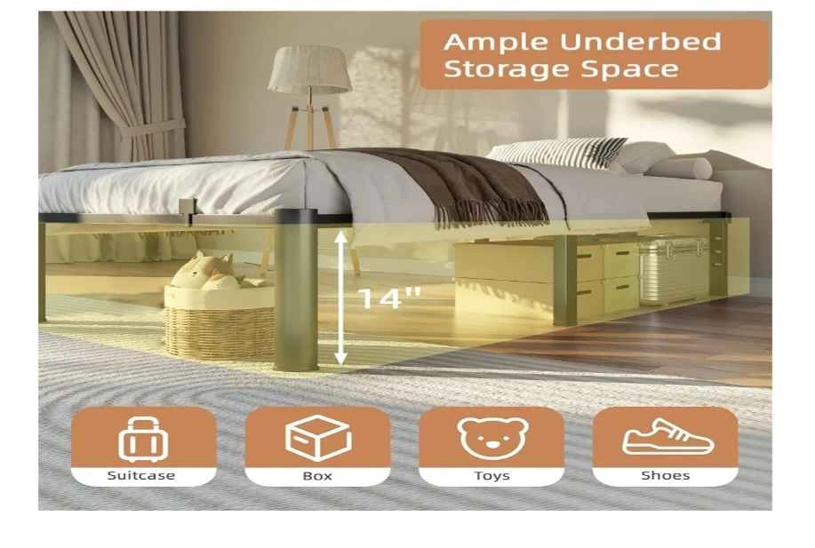 Brand New Twin Size 14 Inch Metal Bed Frame - photo 3