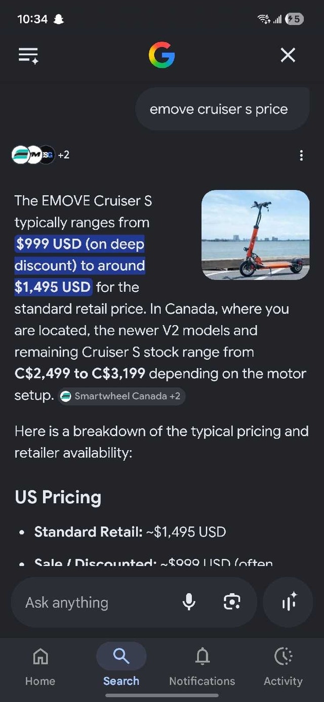 E-move Cruiser Scooter - photo 3