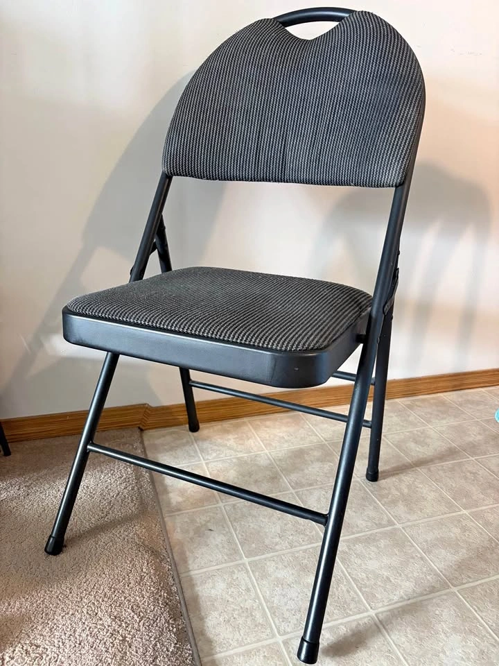 Set of 5 Padded Folding Chairs