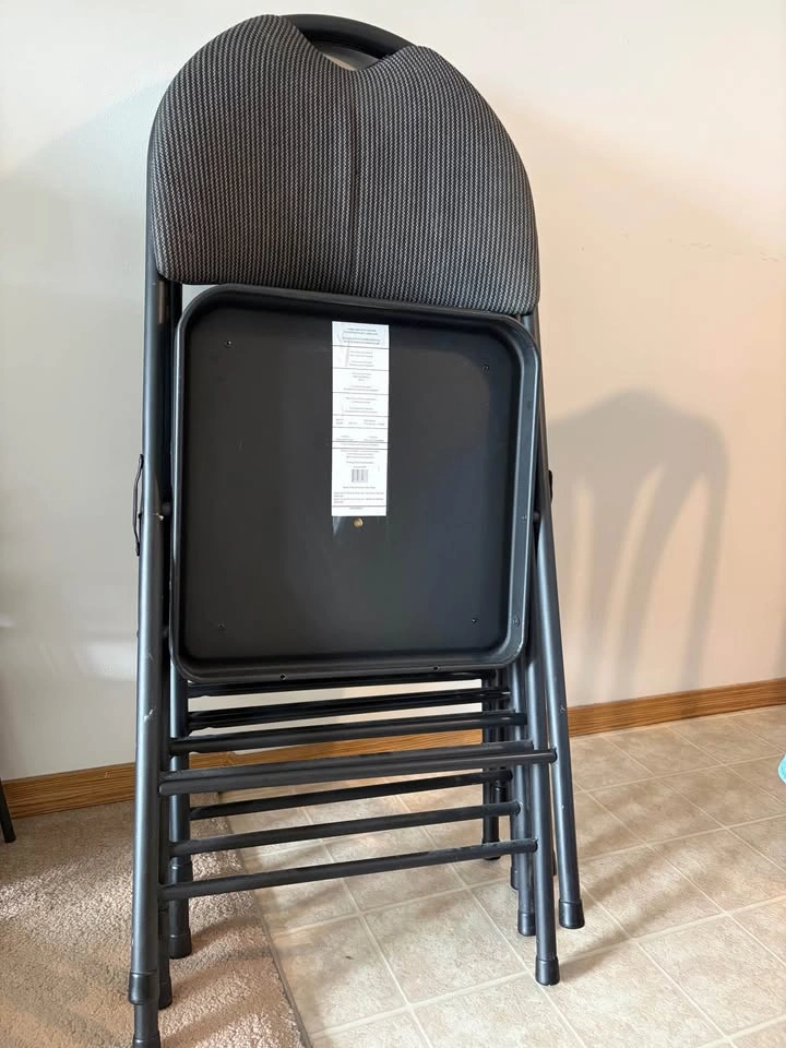 Set of 5 Padded Folding Chairs - photo 2