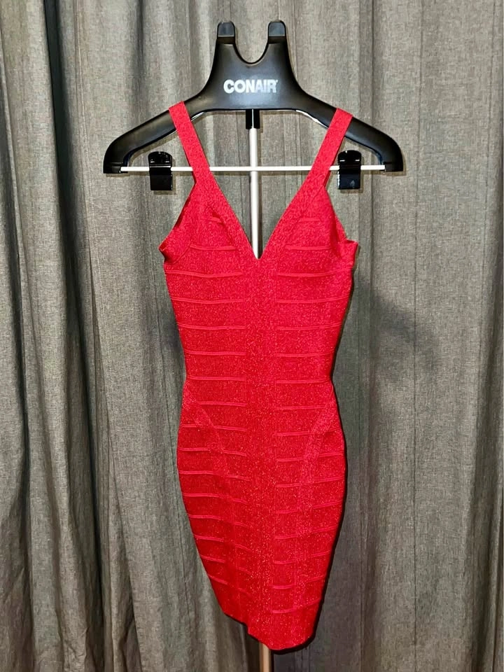 Guess bandage dress - sparkling red - XS
