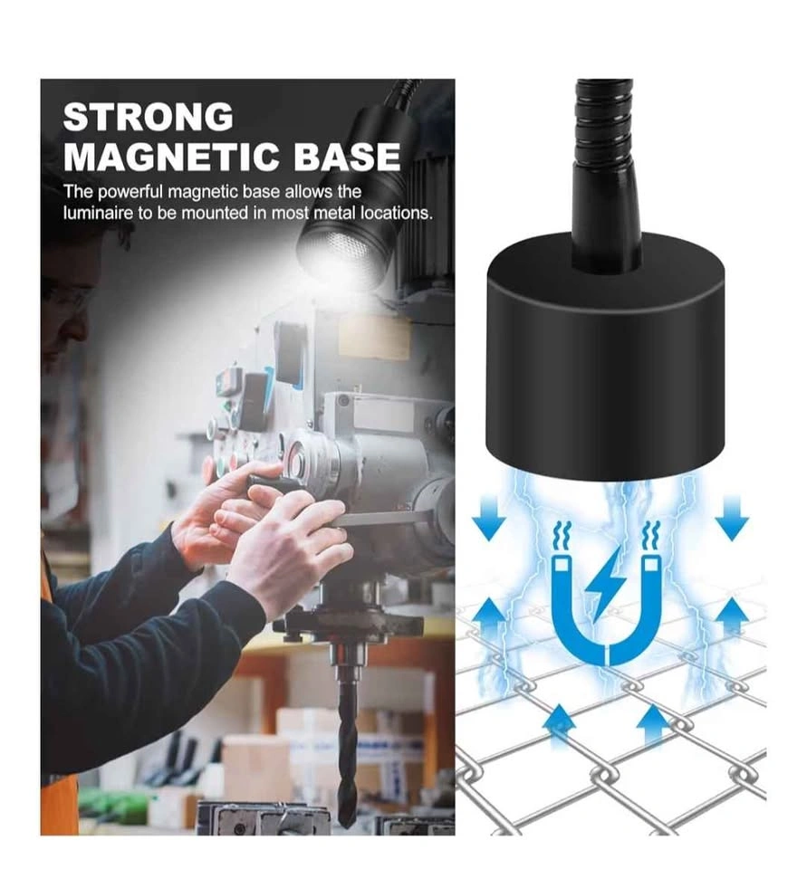 Magnetic work light, LED machine light with flexible gooseneck - photo 5