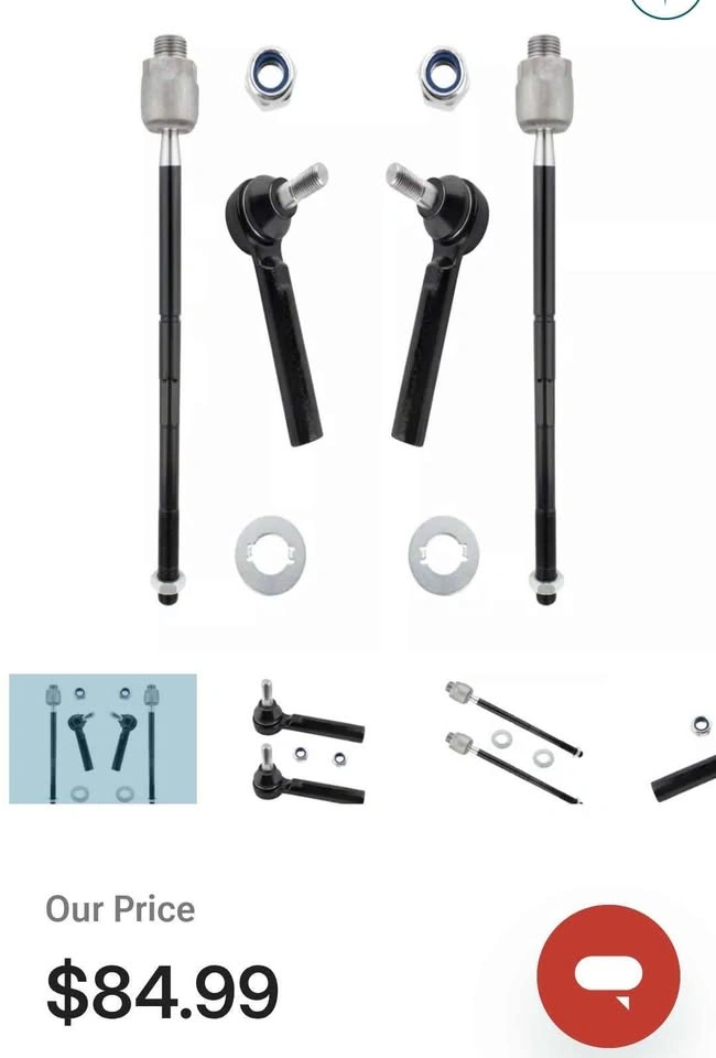 BOXI Front Tie Rod Ends for 07-14 GM Trucks/SUVs (1 Missing) - photo 4