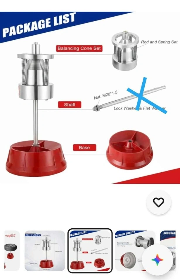 Portable bubble wheel balancer - photo 2