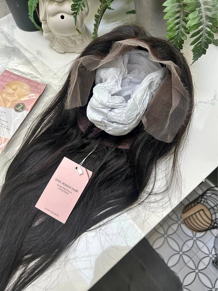 New HD human hair 24” 13x6 natural black