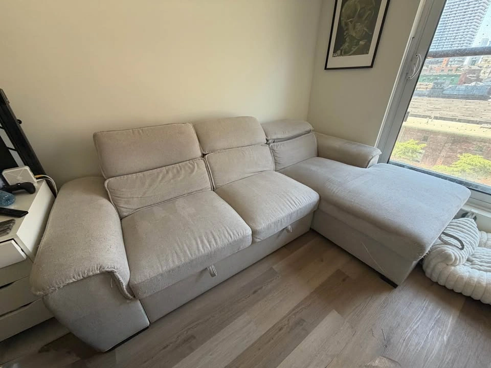 Structube Odette Pull Out Couch with Storage - photo 2