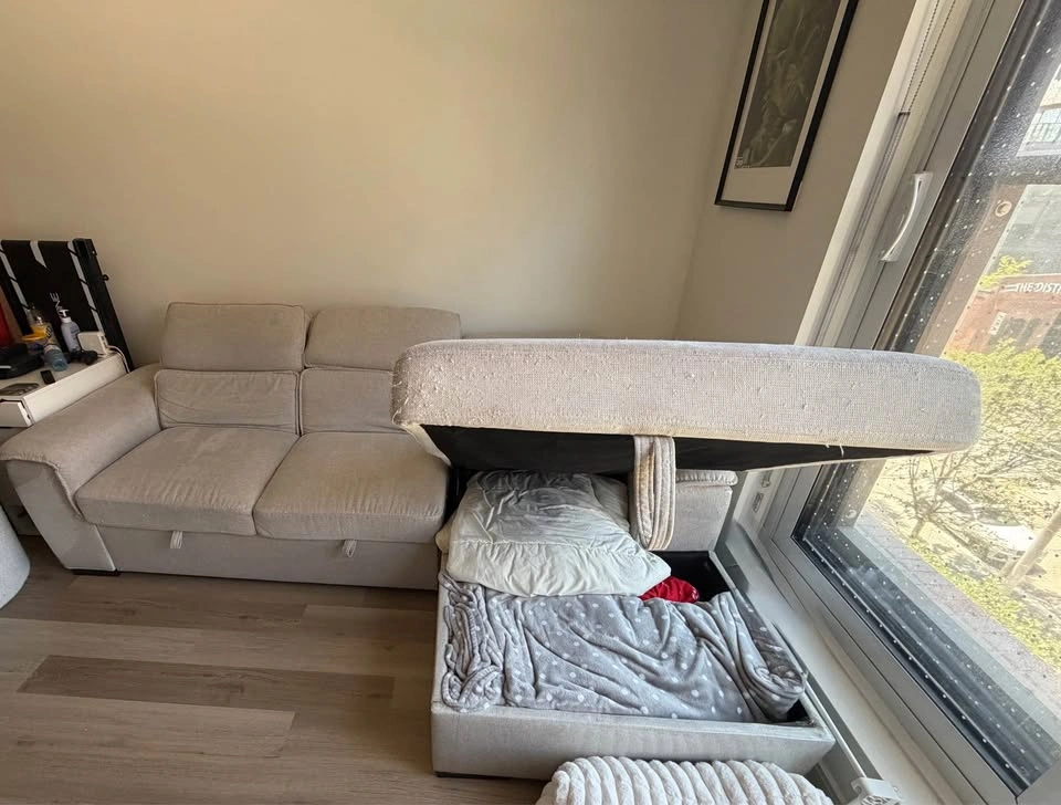 Structube Odette Pull Out Couch with Storage - photo 3