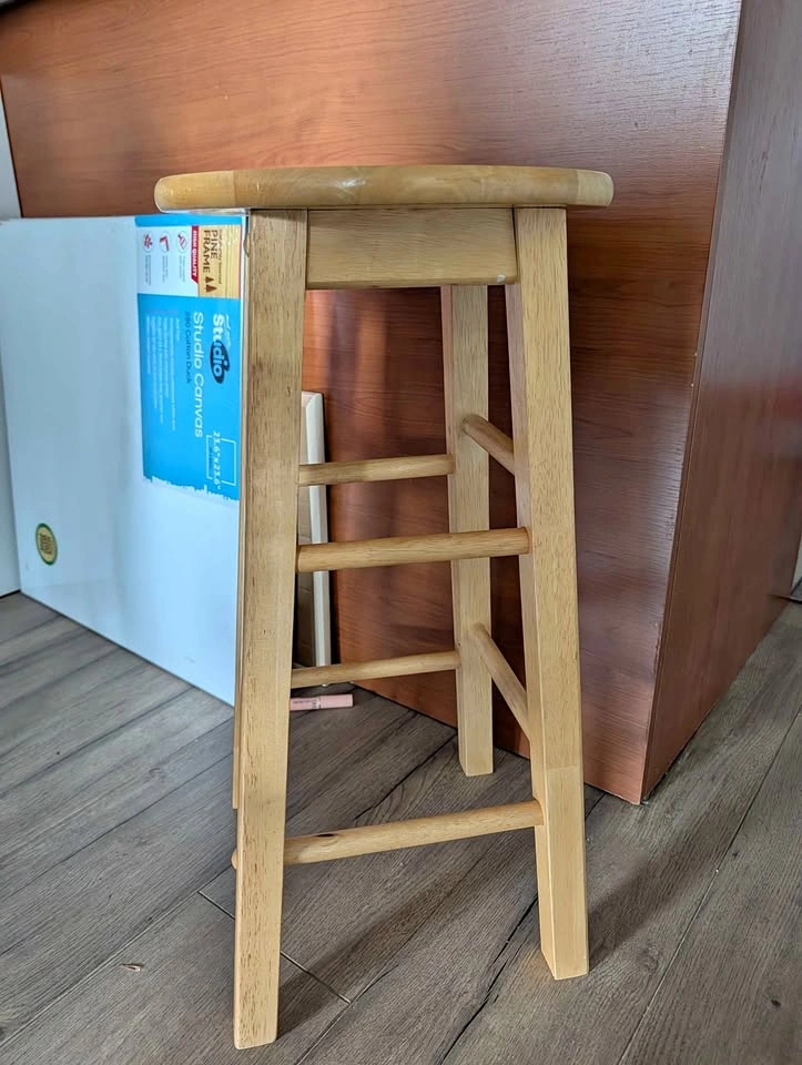 Wooden stool