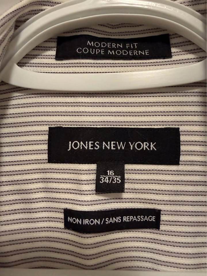 Jones New York Modern Fit Non-Iron Dress Shirt - photo 2