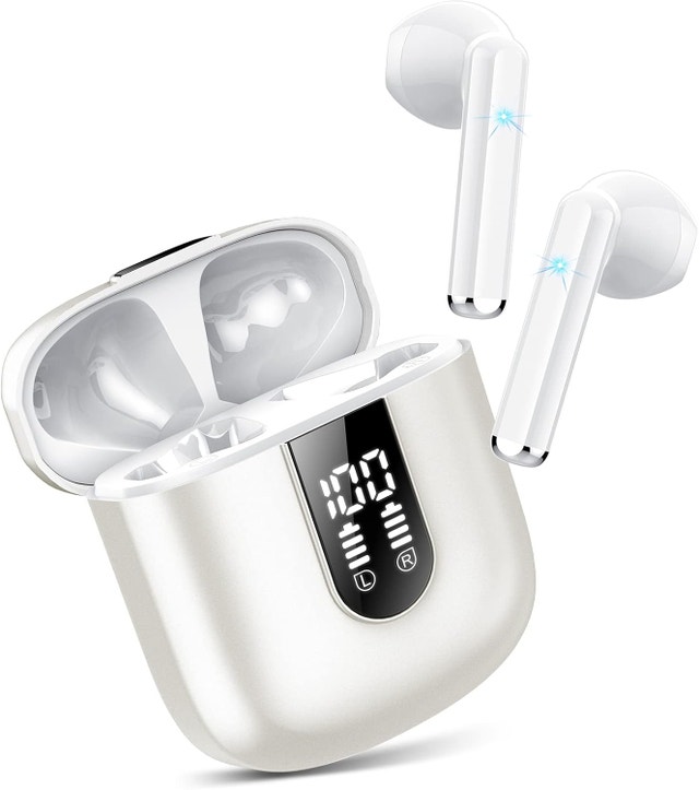 Wireless Earbuds, Bluetooth 5.3 Headphones HiFi Stereo, Mini in