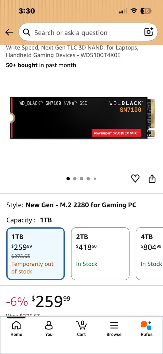 Western Digital WD_BLACK SN7100 1TB NVMe SSD - photo 2