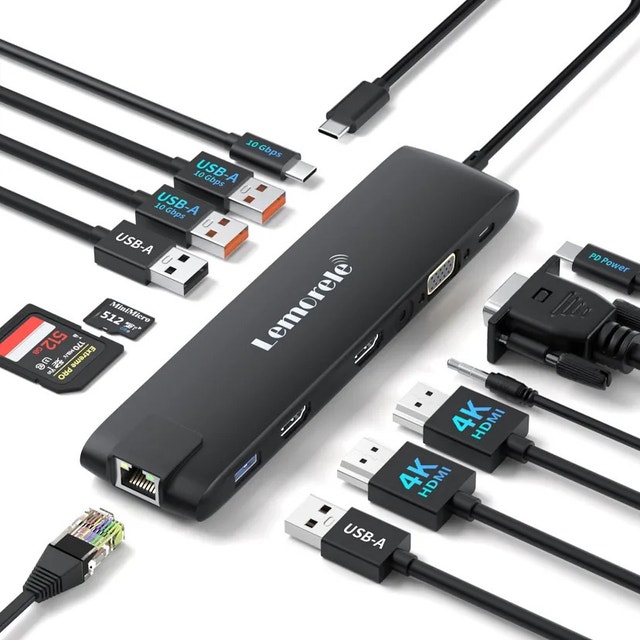 The Lemorele 13-in-1 USB-C Hub