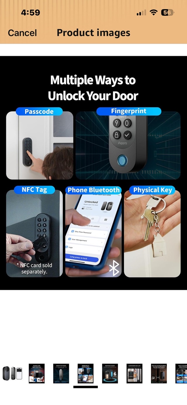 Aqara Smart Door Lock U200 - Openbox