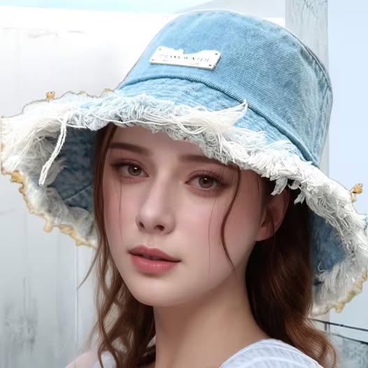 Blue Denim Bucket Hat - photo 2